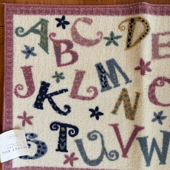 Target HOME Accent Rug 2000 Y2K 21" x 34"  Multicolor ABCs Daycare Nursery NWT - Picture 2 of 7